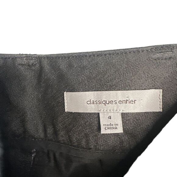 Classics Entier Women's Dark Gray Crop Wide Leg Cuffed Pants Size 4 - Picture 5 of 8